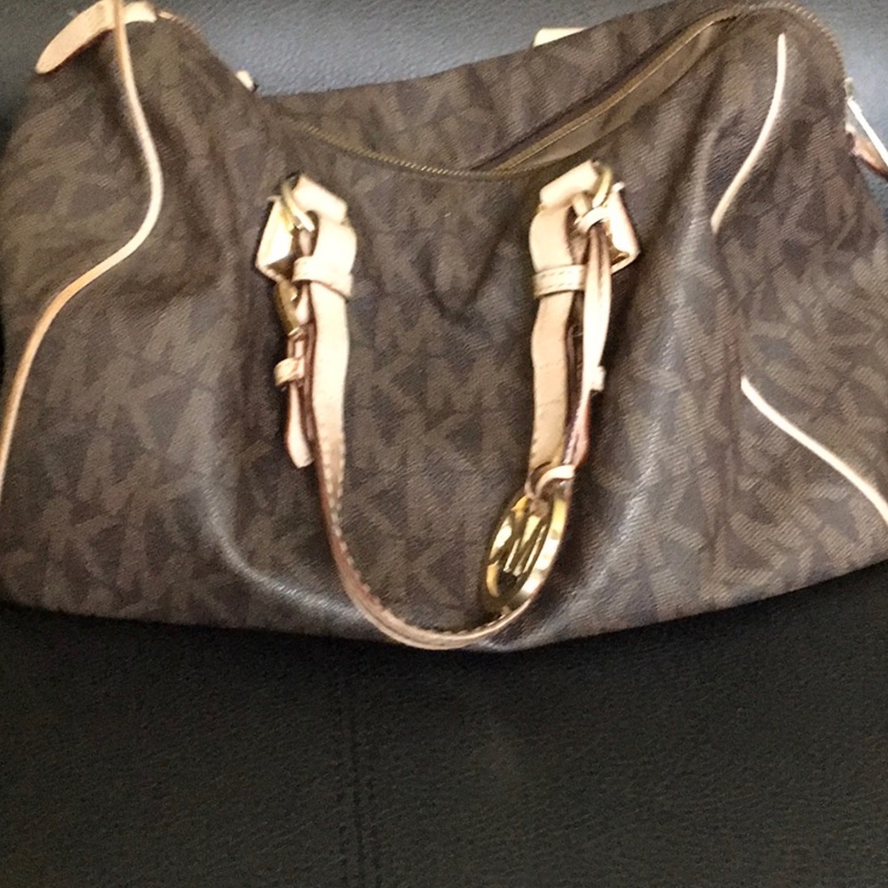 Used Michael Kors Grayson large leather satchel